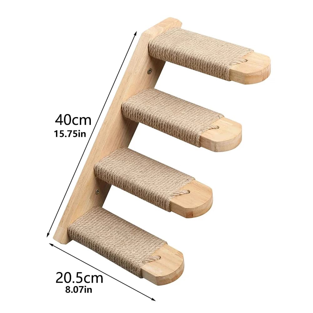Wall Mounted Cat Shelf with Perch