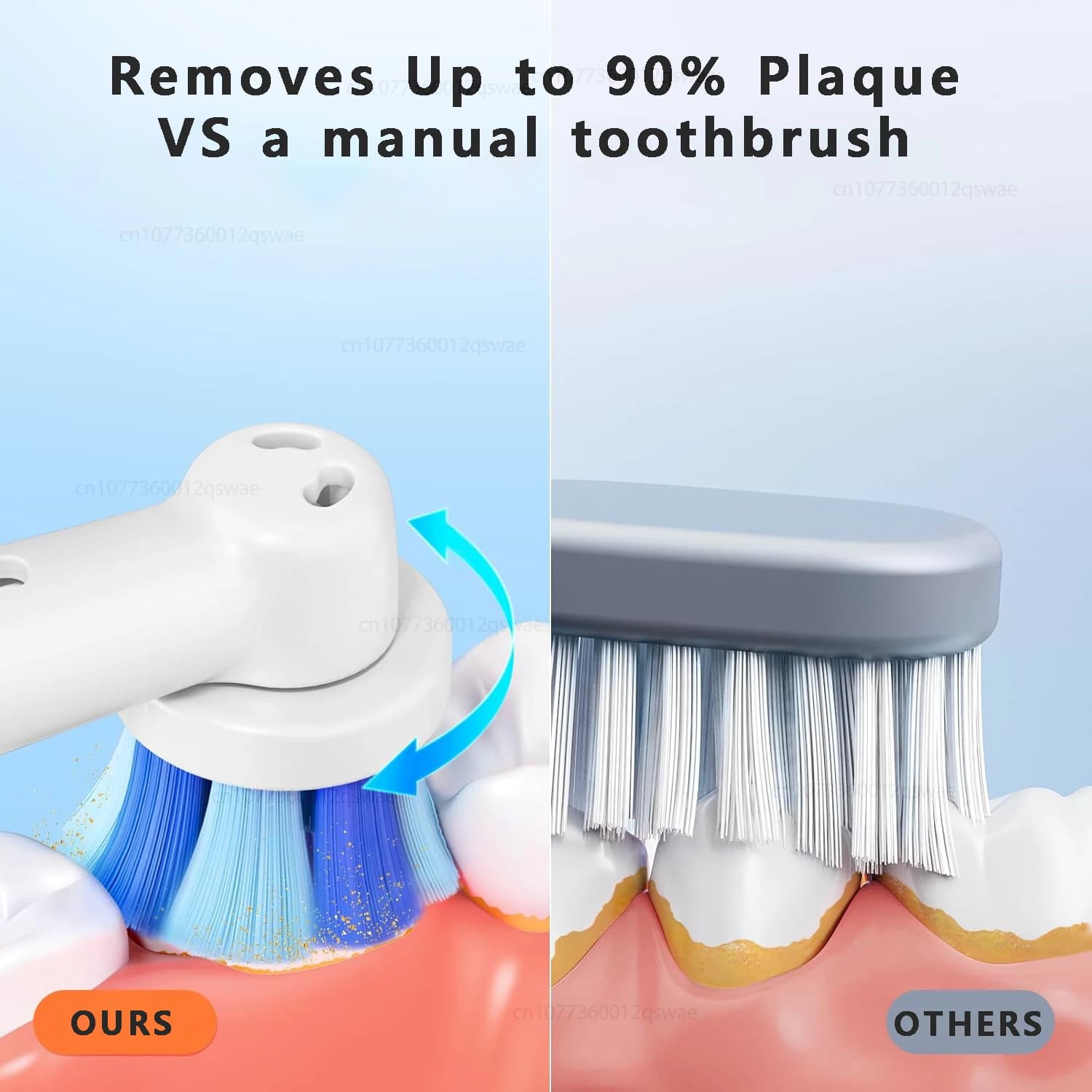 Electric Toothbrush 5 Modes Waterproof Rotary