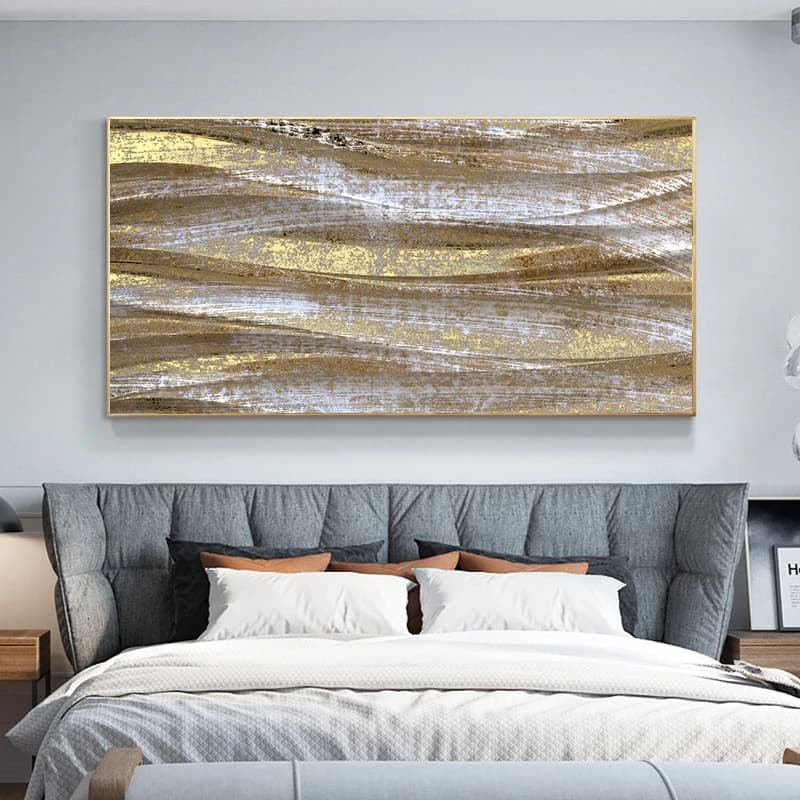 Wall Painting Abstract Golden Art Wall Pictures For Living Room Canvas Painting Home Decor Posters And Prints Vintage Cuadros