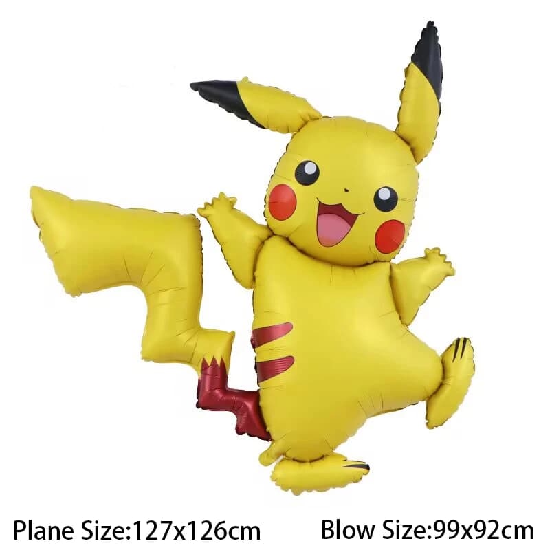 Pokemon Balloon Children Happy Birthday Party Decoration Pikachu Charmander Anime Figure Balloons Cute Cartoon Party Supplies