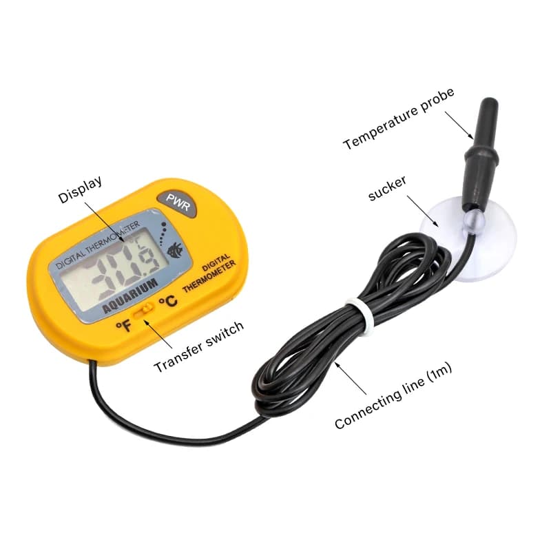 Digital Aquarium Thermometer with LCD Display