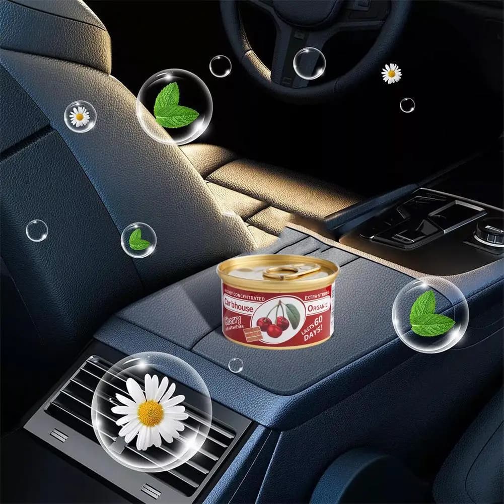 Organic Bubble Gum Scent Car Air Freshener Can