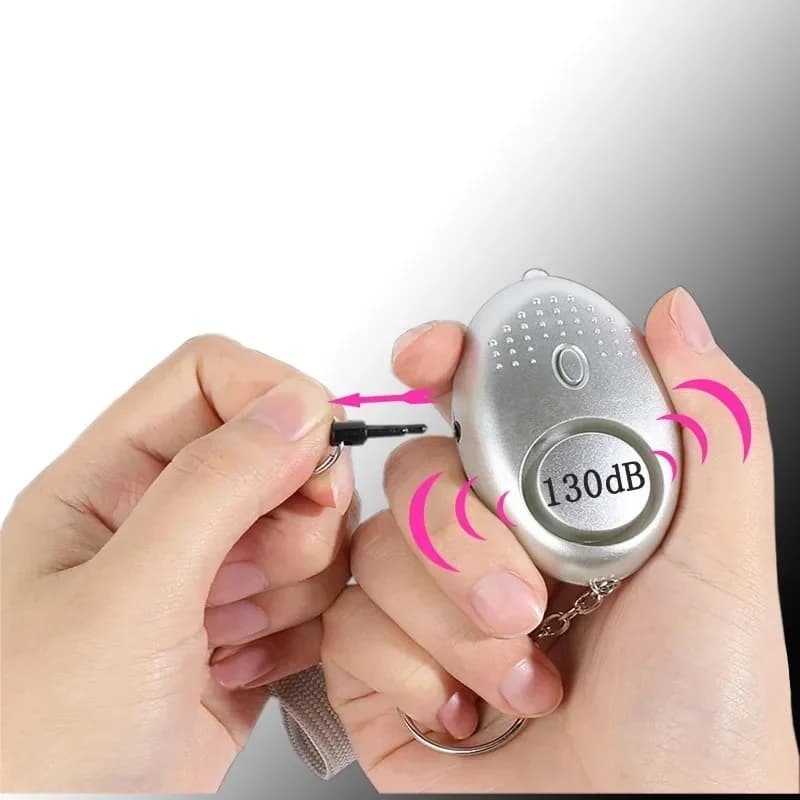 Personal Safety Alarm with Pull-Activated Siren