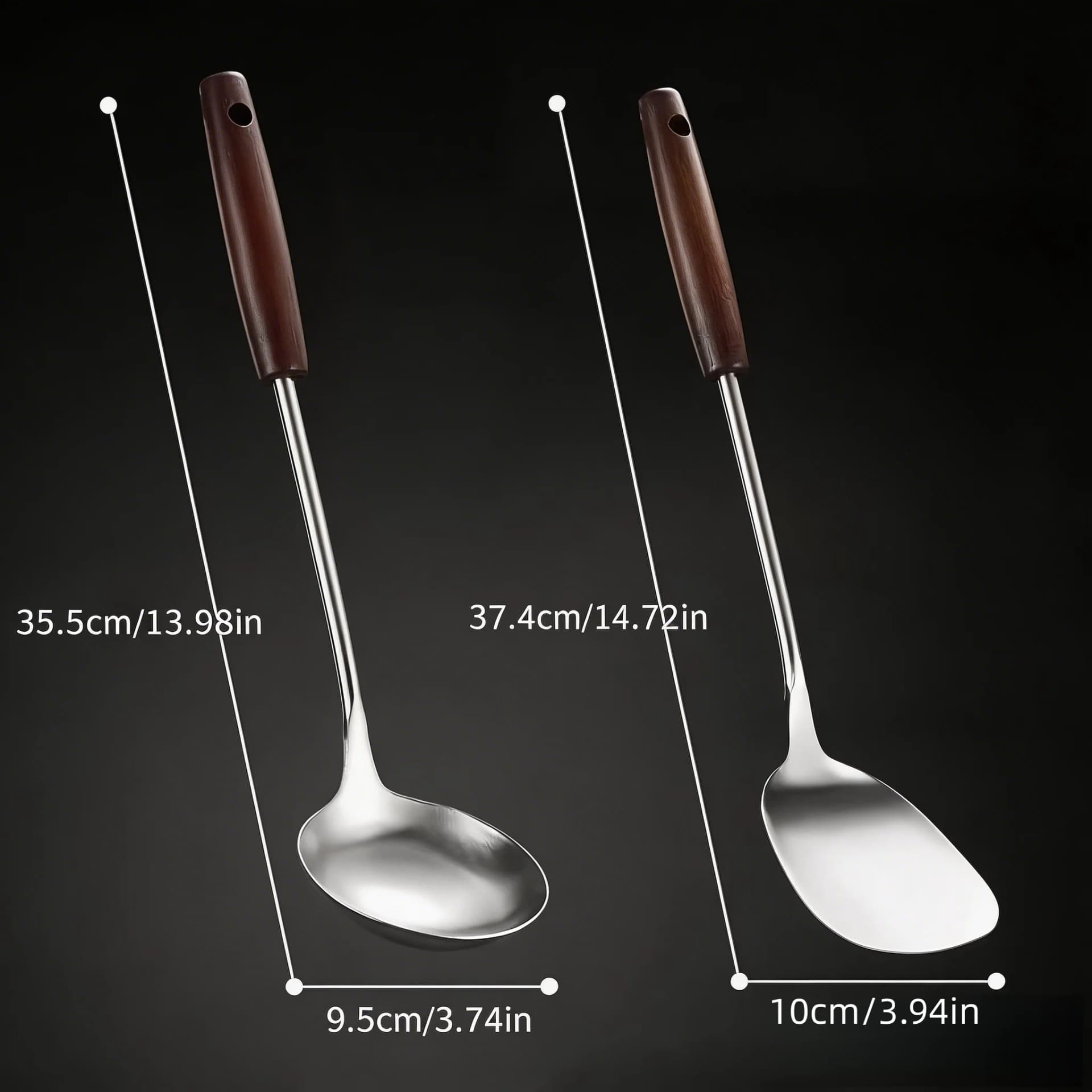 Stainless Steel Spatula and Spoon Cooking Set