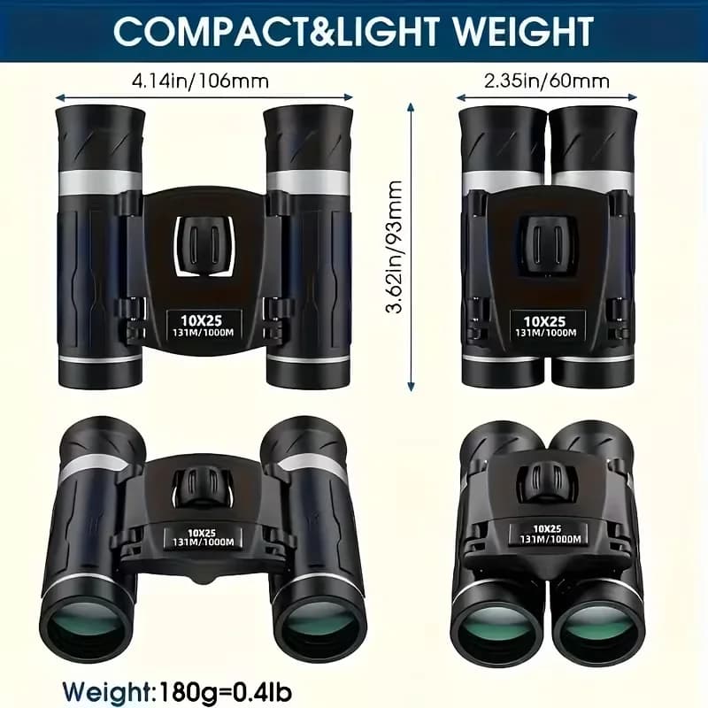 Outdoor 10x25 Binoculars for Camping and Hiking
