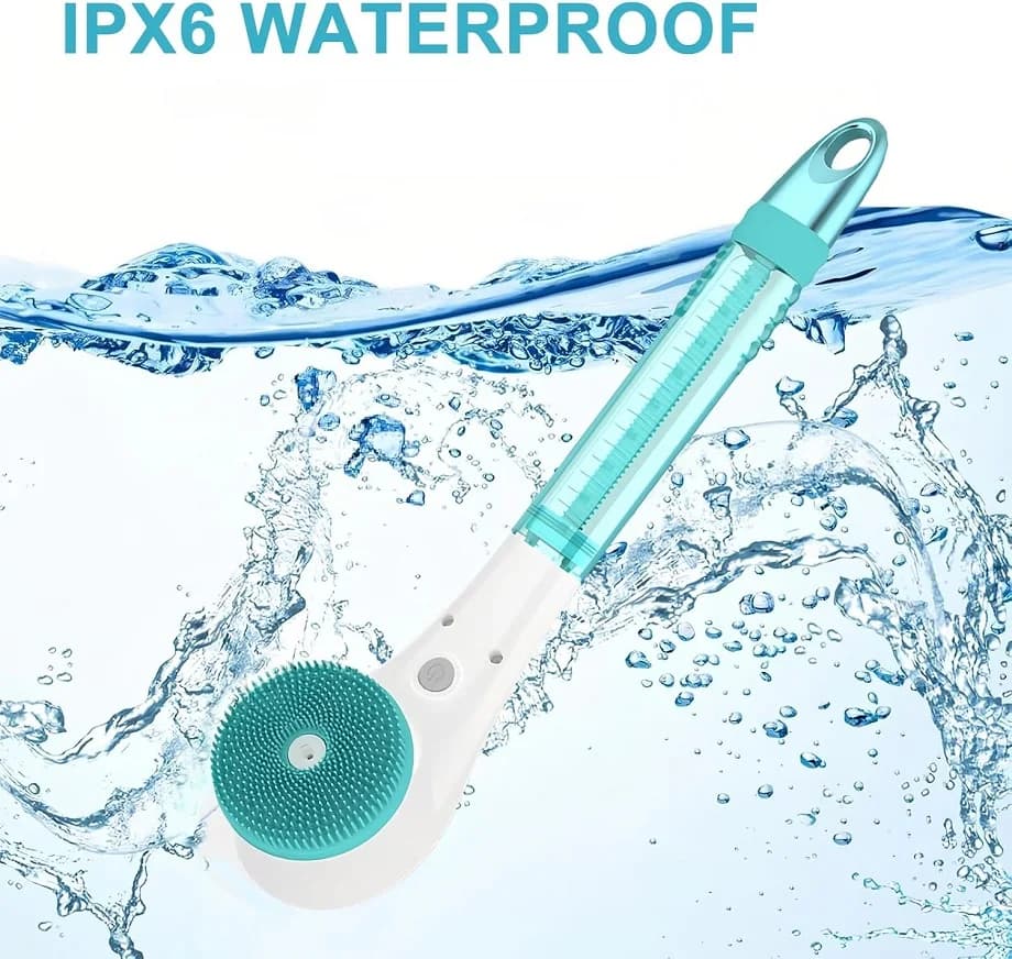 Electric Shower Brush with Soap Dispenser