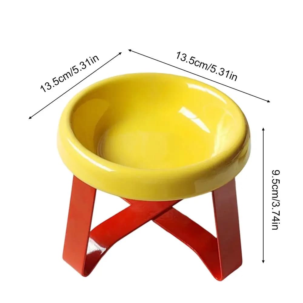 Elevated Pet Bowl with Neck Support