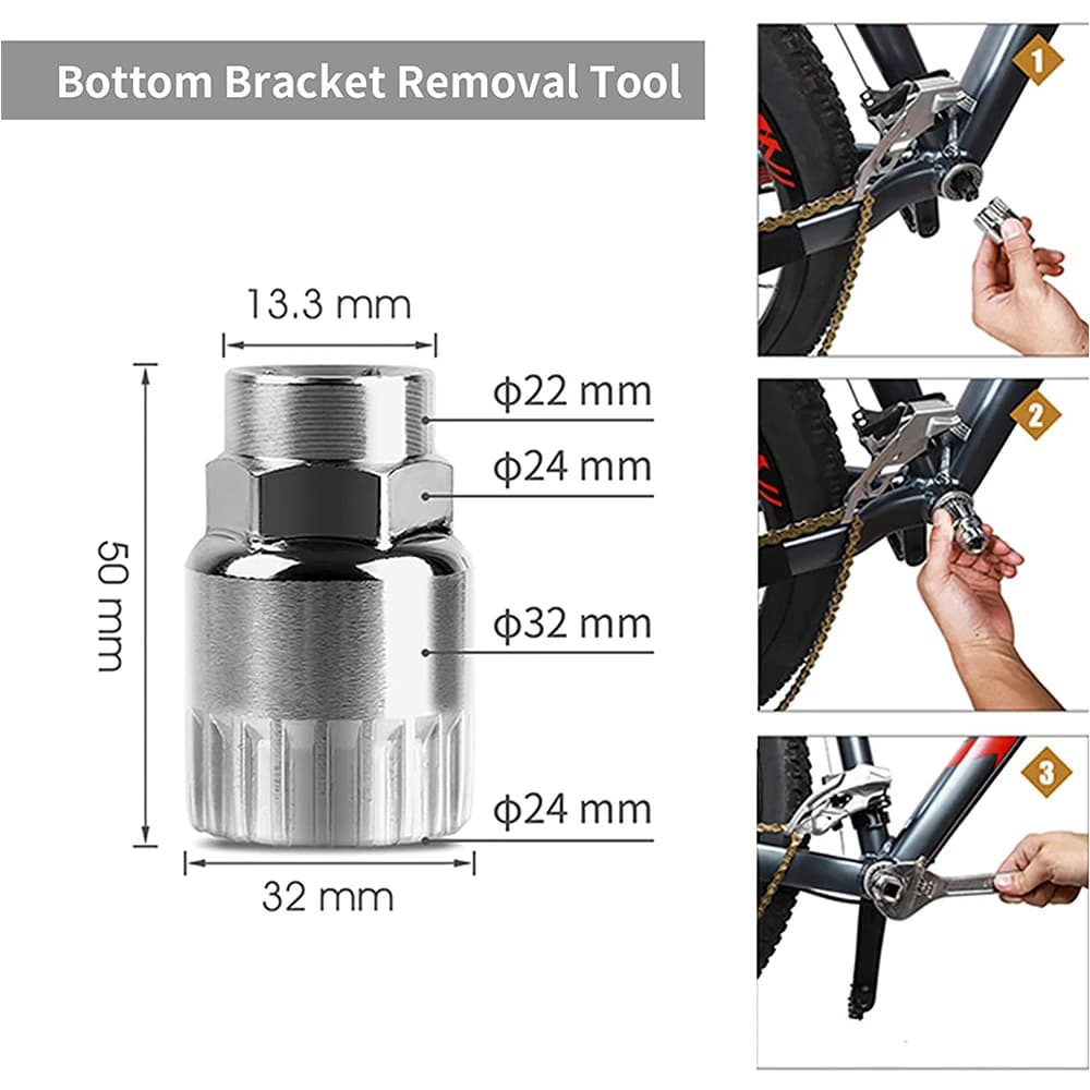 Bike Repair Tool Kit with Chain Breaker and Crank Puller