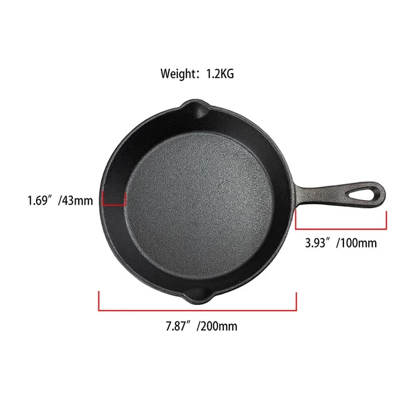 20cm Cast Iron Skillet