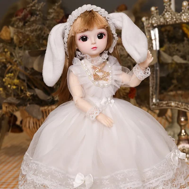 30cm Jointed Doll Playhouse Set