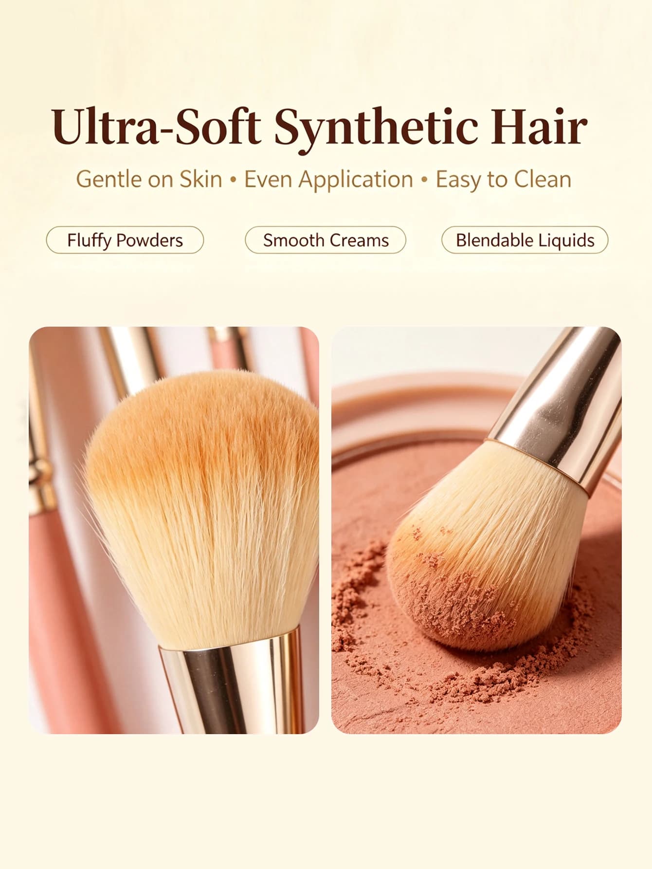 Soft Fluffy Professional Makeup Brush Set
