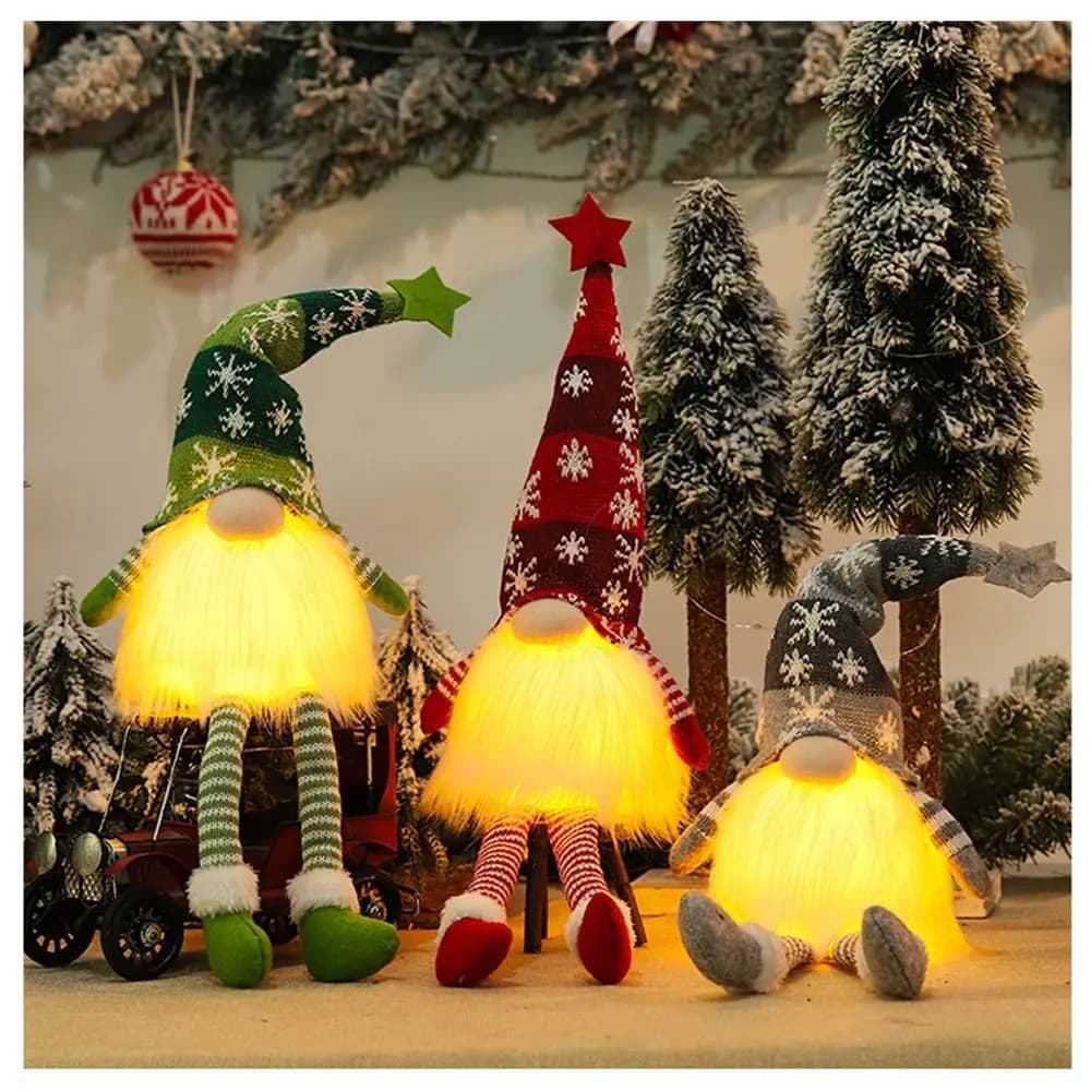 Glowing Christmas Dwarf Doll Light Ornaments