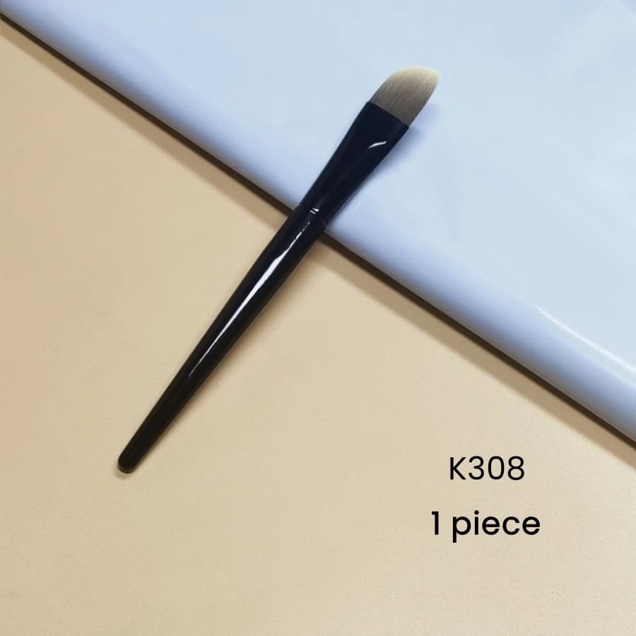 Black Curved Foundation Makeup Brushes Blush Beauty Foundation Facial Mask Care Lotion Make Up Brush Tools