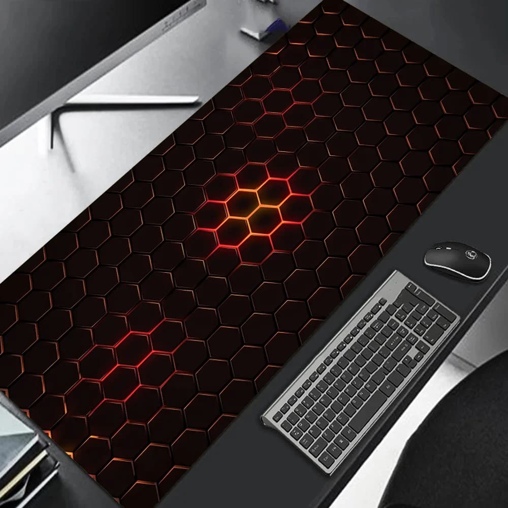 Large Gaming Mouse Pad 90x40 Red Blue Gradient