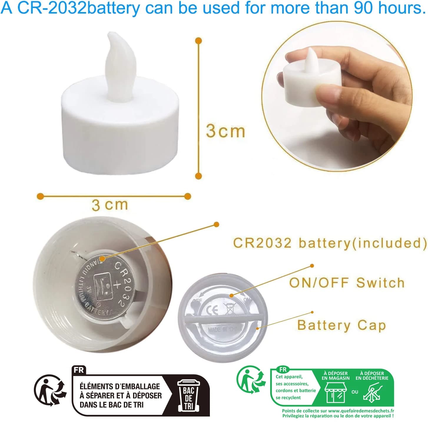 Flameless LED Tea Lights