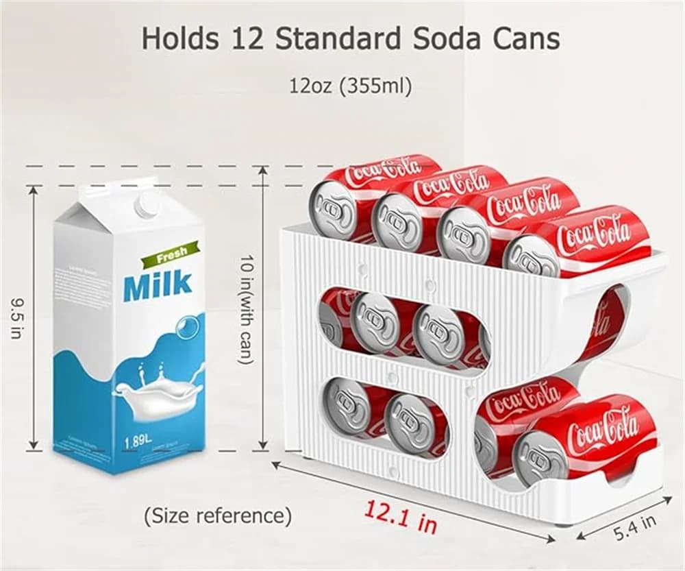 Soda Can Dispenser Fridge Storage