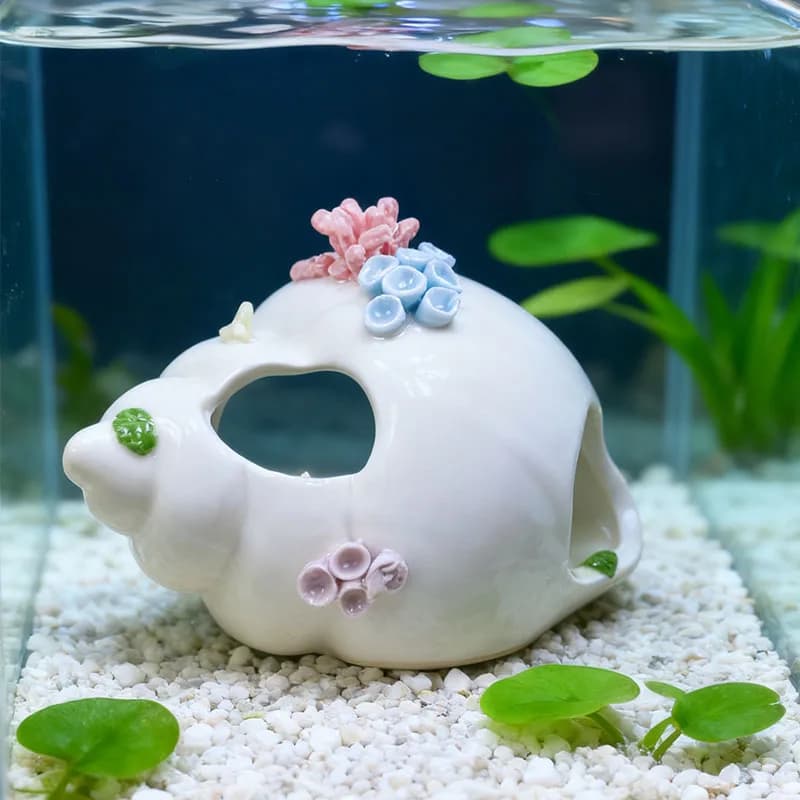 Ceramic Aquarium Ornaments, Designed Specifically for Fish to Rest On, Add a Touch of Nature to Your Aquarium and Serve as Home