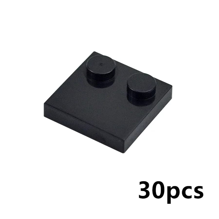 Building Block Tile Plates 2x2 30 Pieces