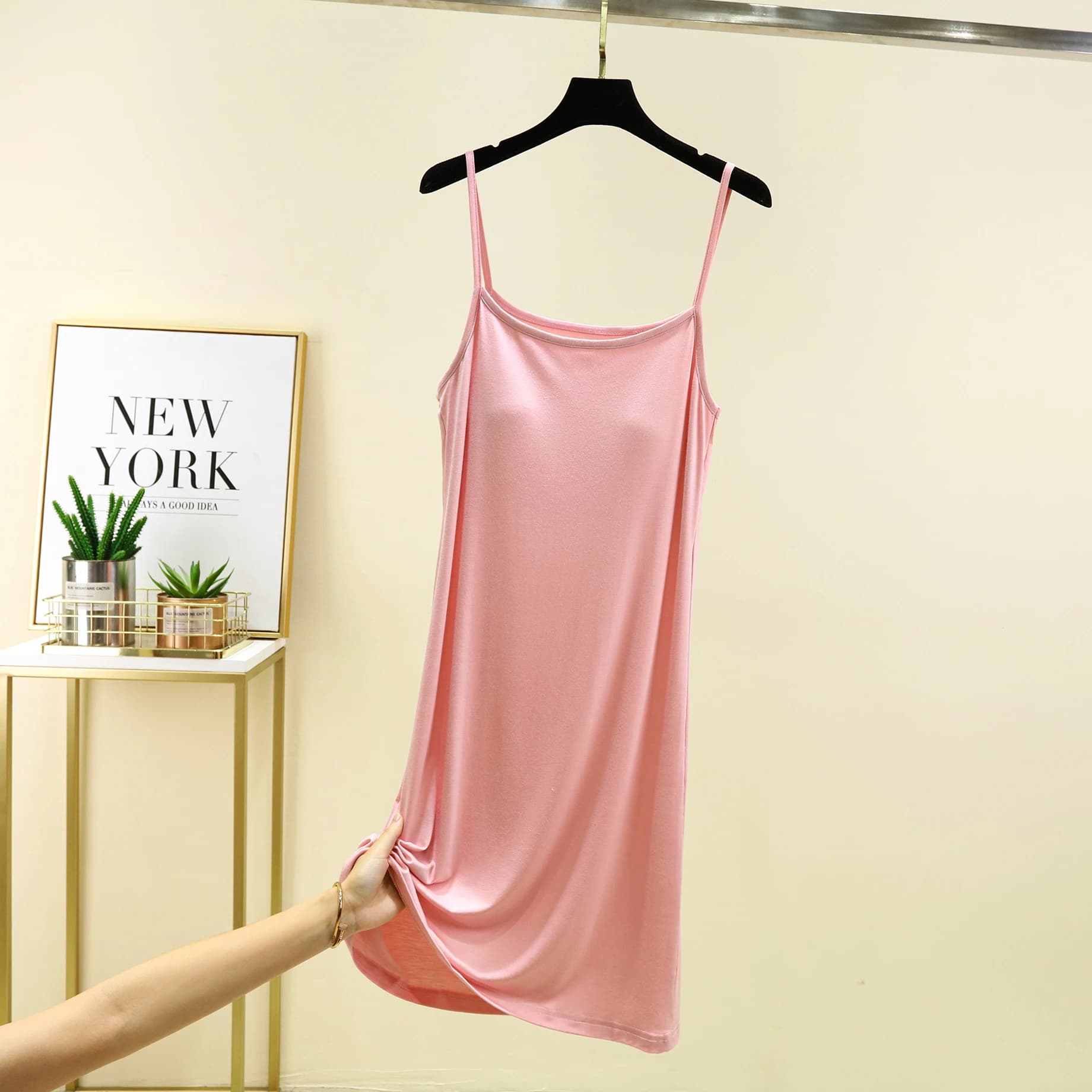 Modal Midi Dress with Built-in Bra