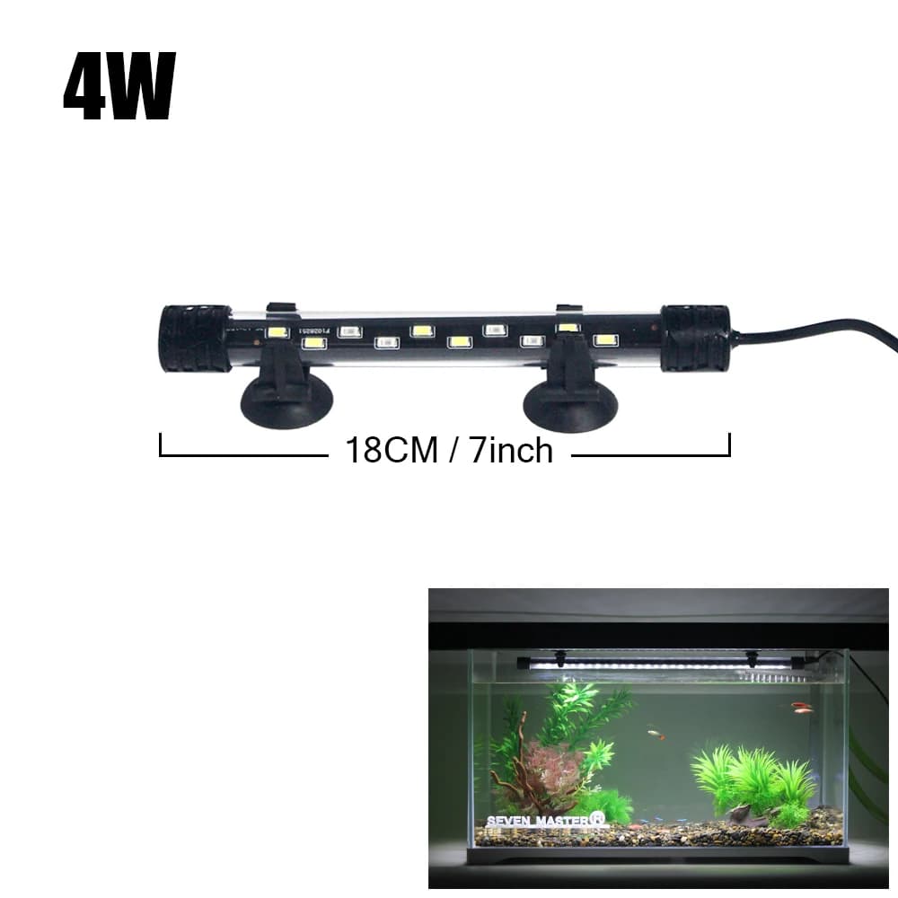 Aquarium Light LED Plant Grow Lamp Waterproof Fish Tank Light 18-58CM Underwater Aquariums Decor Lighting 90-260V 5730chip