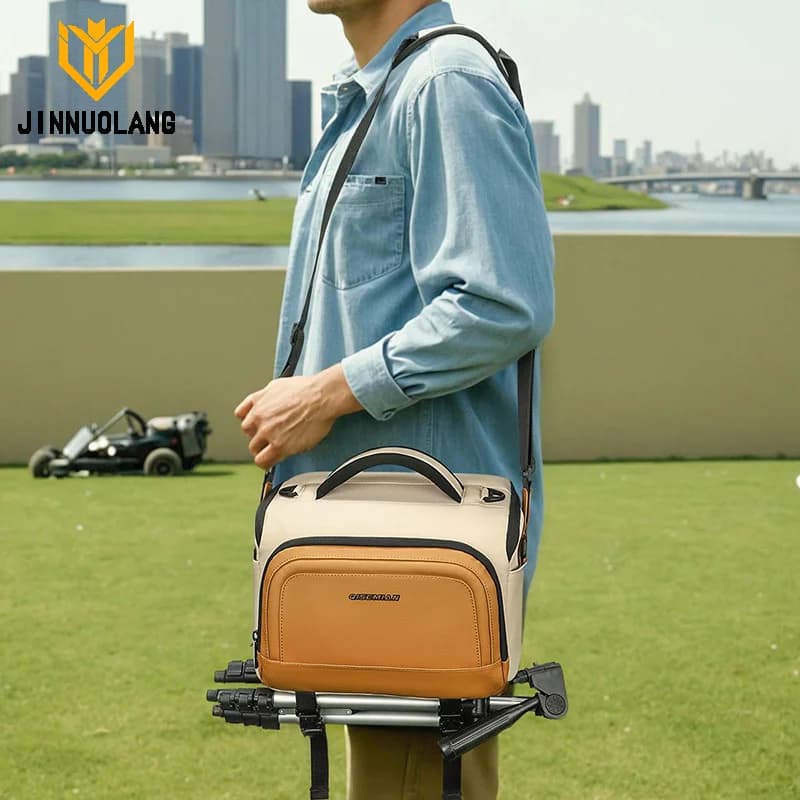 Waterproof Camera Shoulder Bag with Detachable Partitions