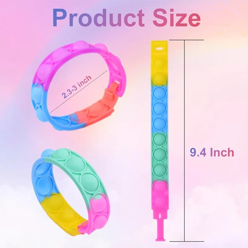 Pop Fidget Bracelets Bulk Party Favors
