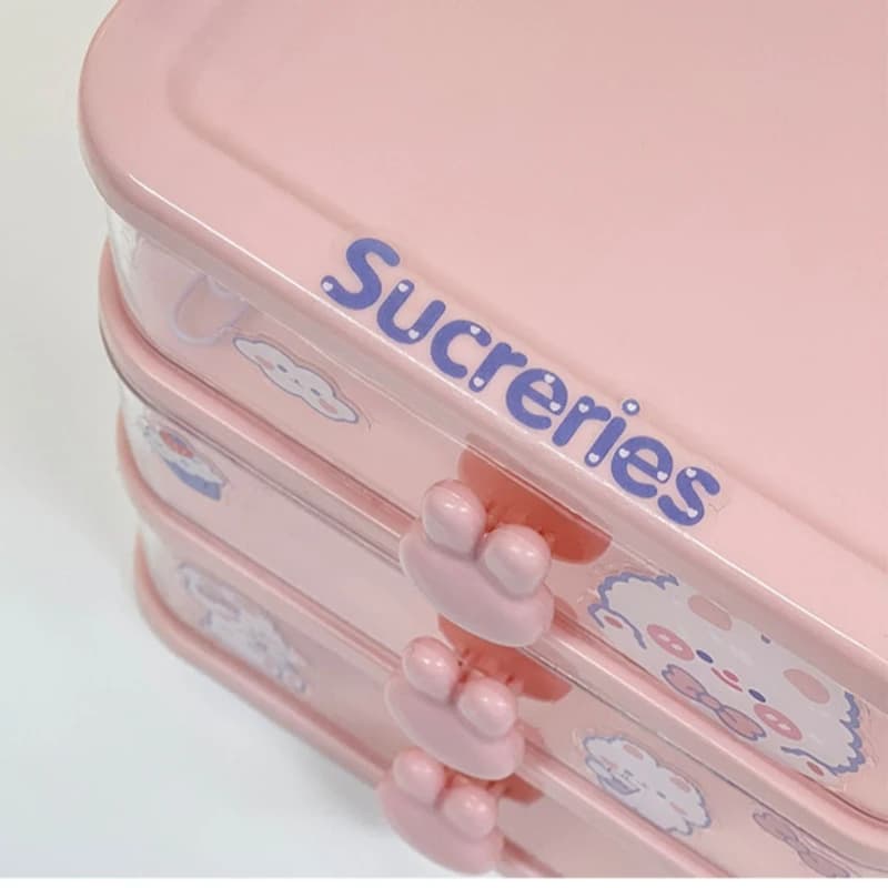 Desktop Storage Box Organizer with Drawers