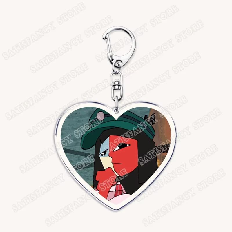 Hot Game Love Keychains for Accessories Bag Ena Dream BBQ Coral Glasses Taski Maiden Keyrings Jewelry Gamer Fans Gaming Gifts