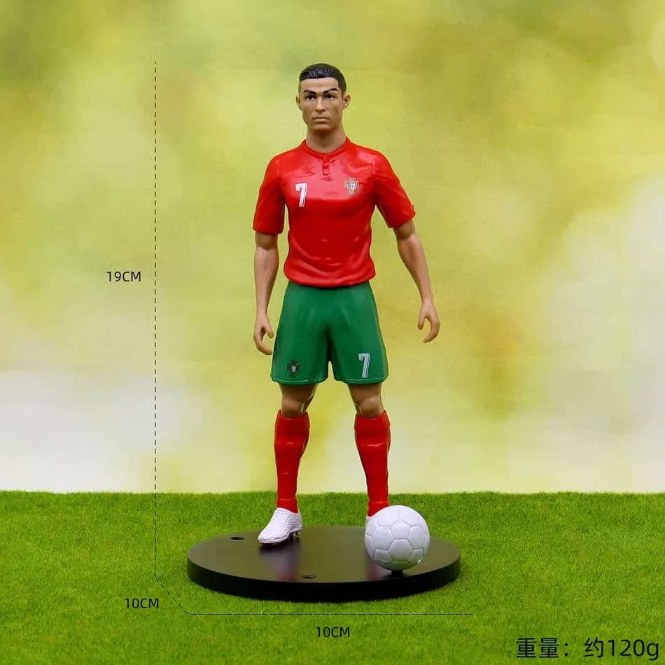 Soccer Player Action Figure with Base and Ball