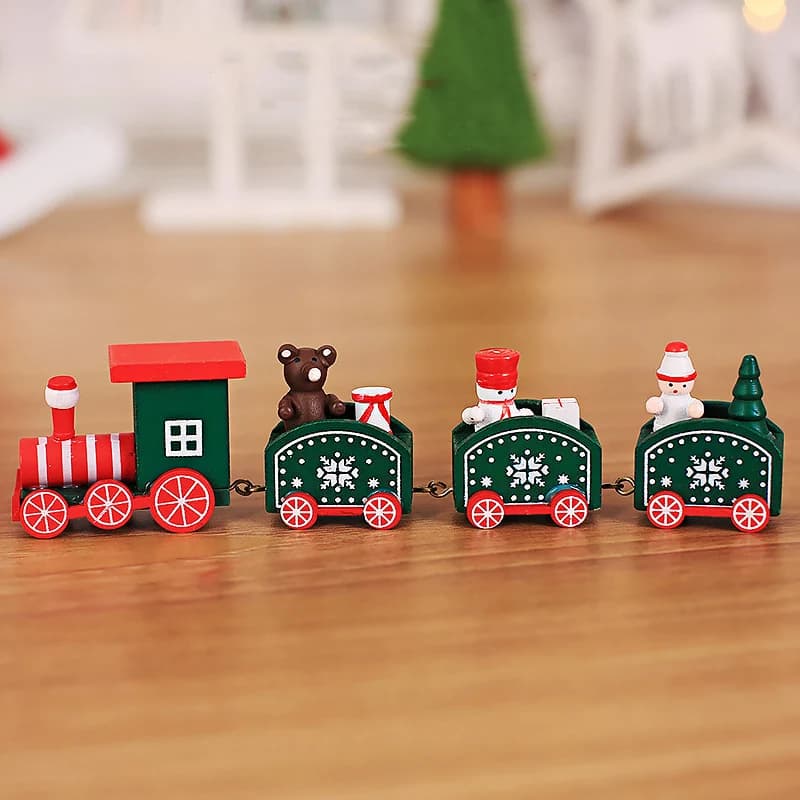 Wooden Train Christmas Ornament