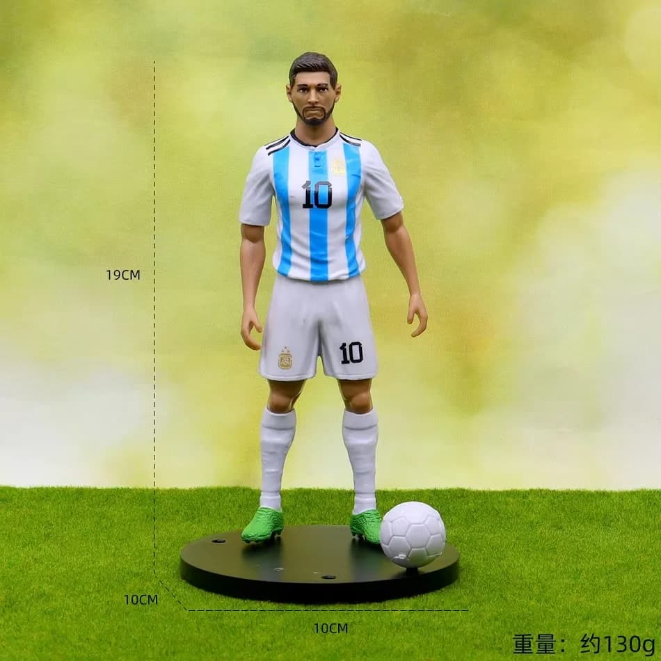 Soccer Player Action Figure with Base and Ball