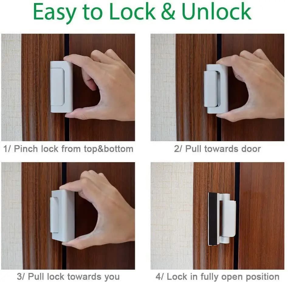 Door Reinforcement Lock with 3 Inch Stop