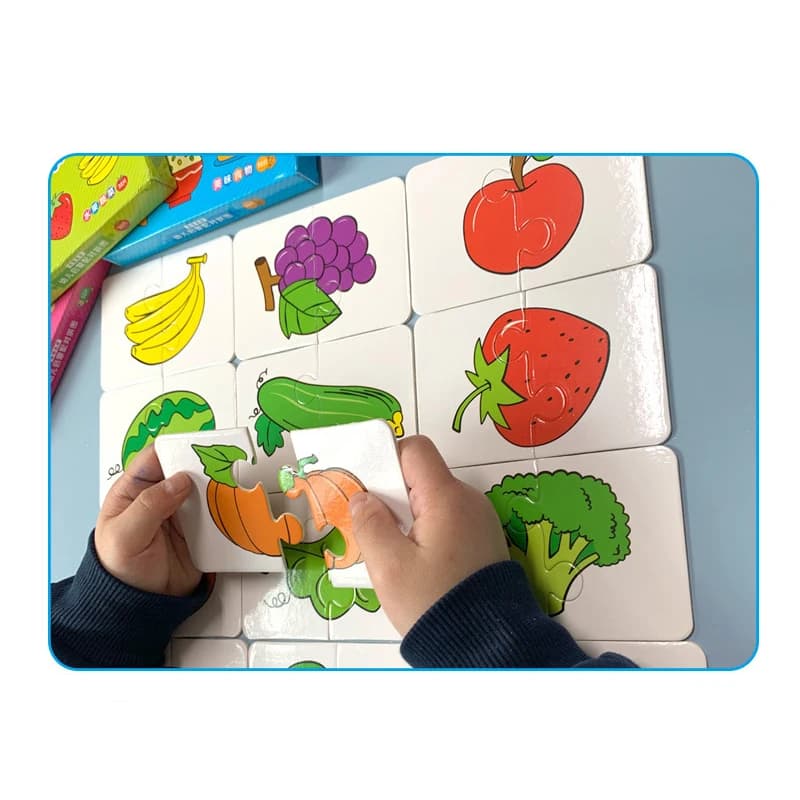 Montessori Matching Puzzle Cards for Toddlers