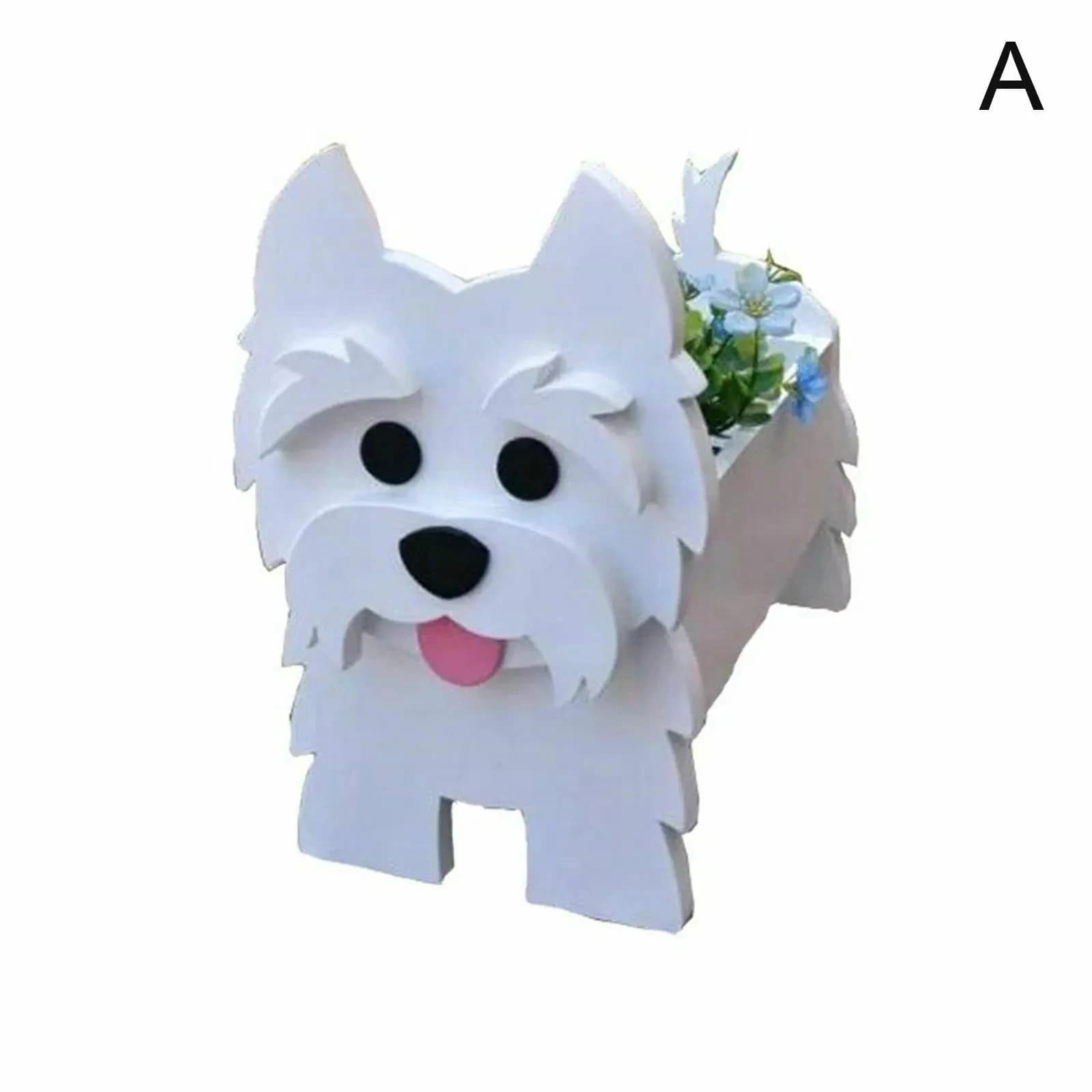 Cute Animal Dog Flower Planter Pot