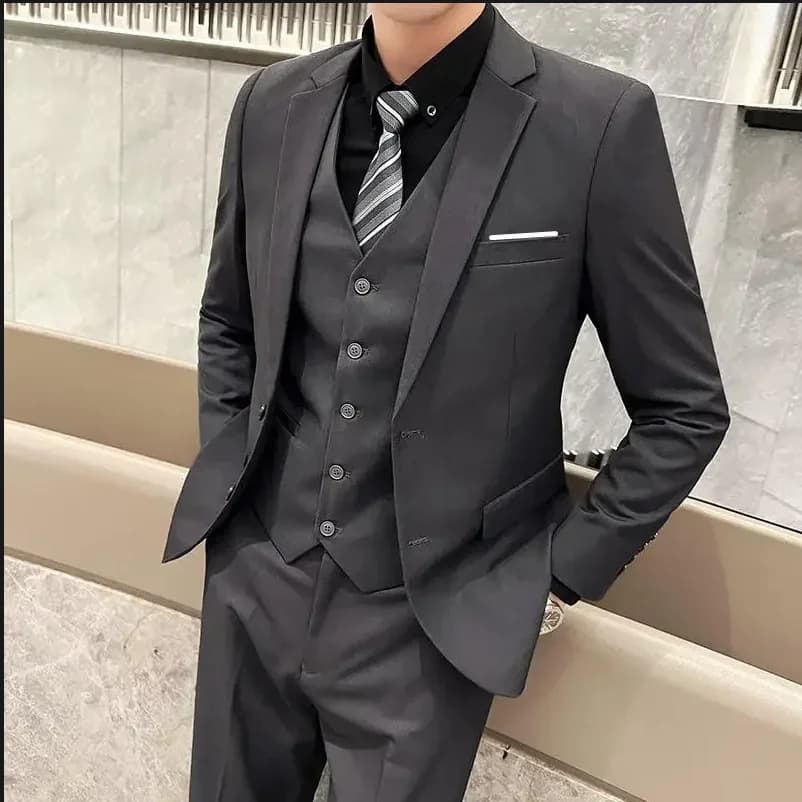 Men's Three-Piece Business Suit