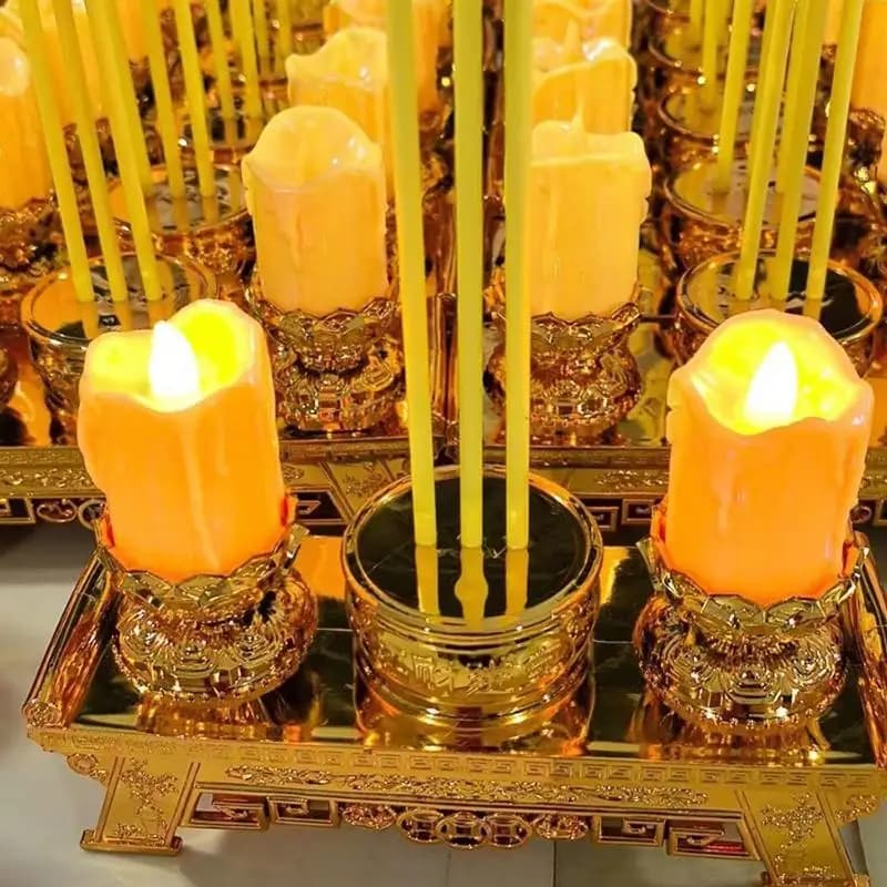 LED Prayer Candle with Swinging Wick