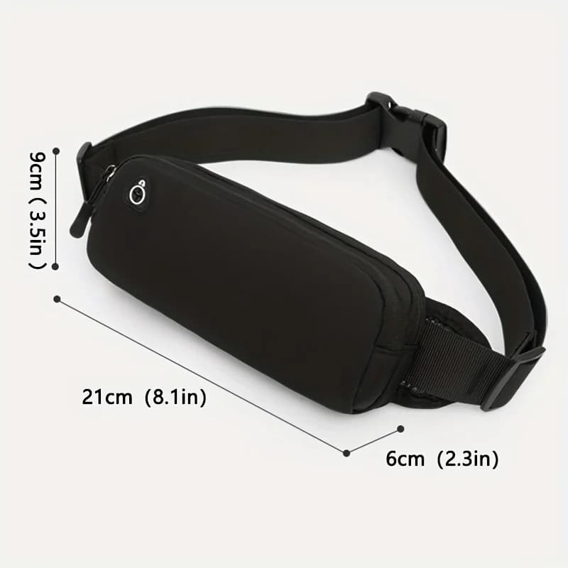 Sports Waist Pack for Men, Running Gear Phone Pouch,Mini Cycling Waterproof Crossbody Chest Bag, Double-Layer Storage Waist Bag