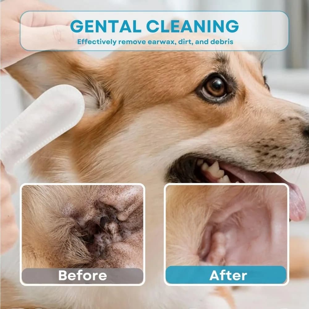 Dog Ear Wipes for Cleaning & Odor Removal