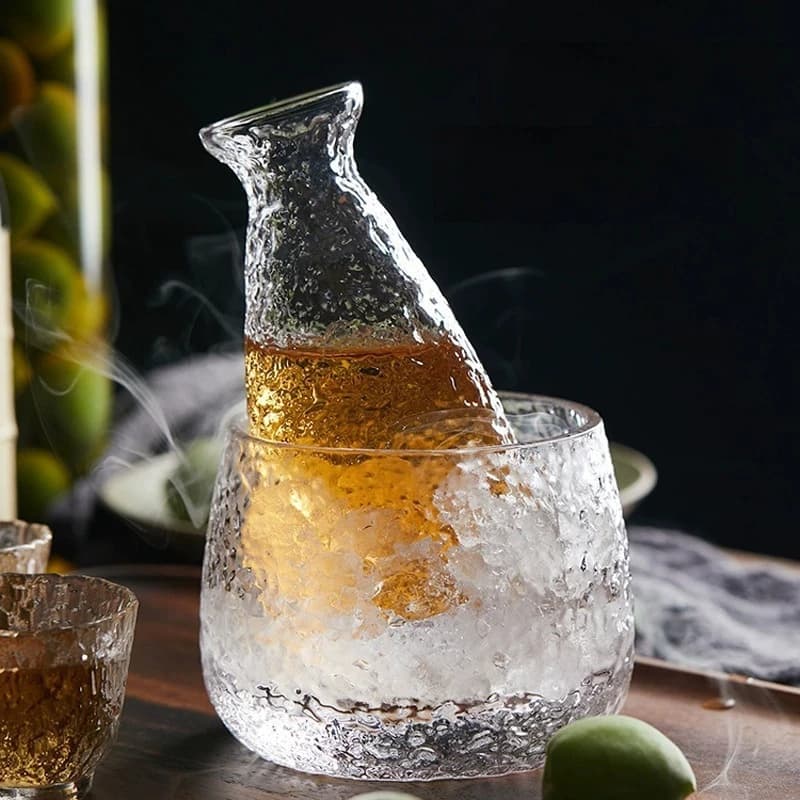 Japanese Sake Carafe and Glass Set