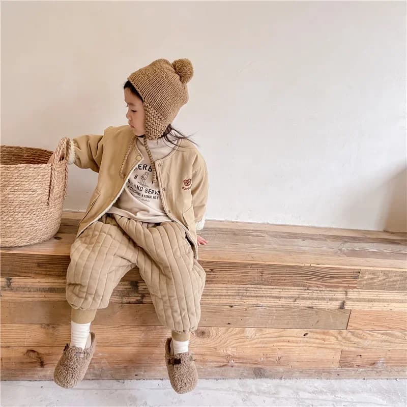 Winter Cotton-Padded Pants for Kids