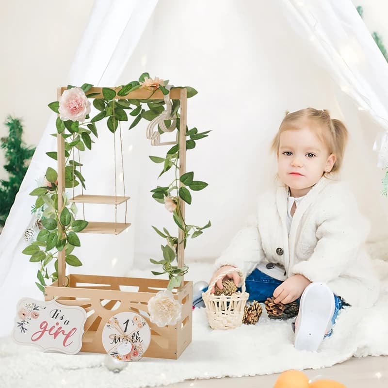 Wooden Storage Basket for Baby Room