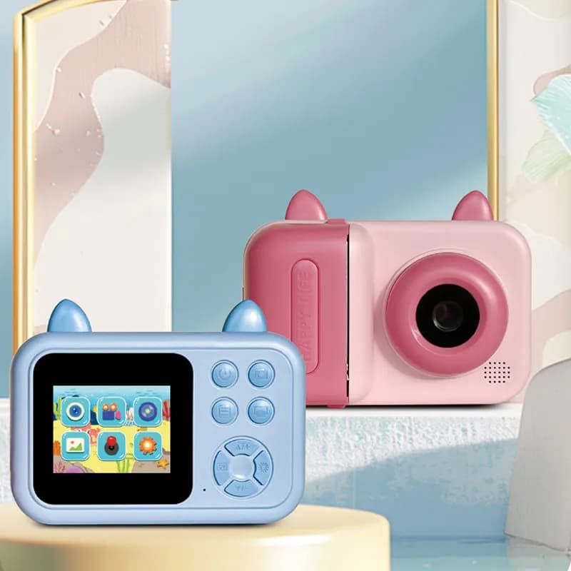 Instant Print Camera with USB Rechargeable Battery