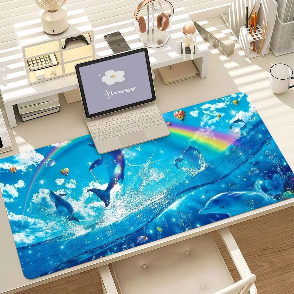 Large Gaming Mouse Pad with Stitched Edges