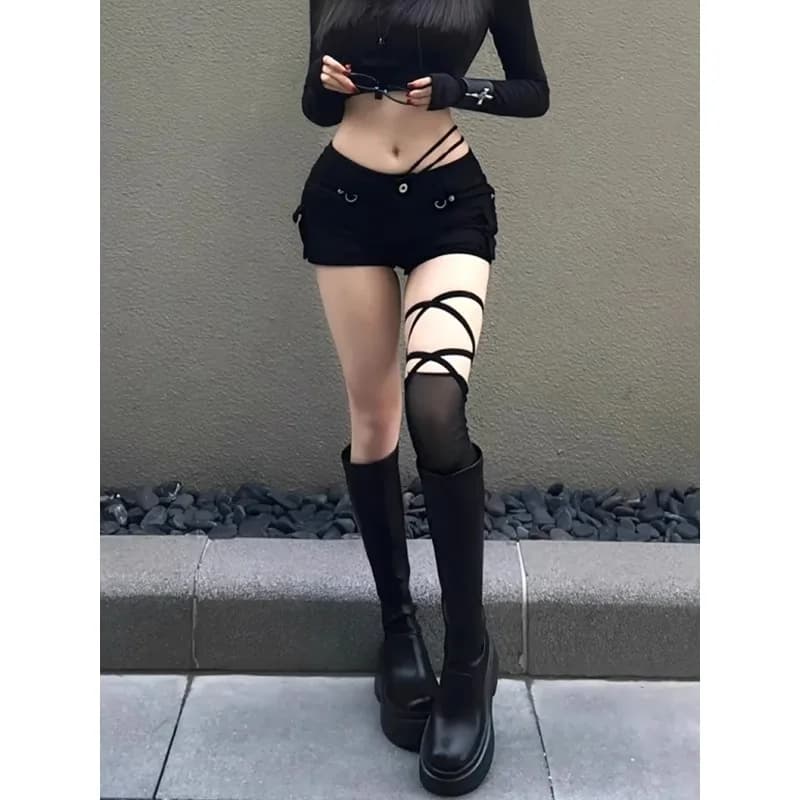 Women's Low-Rise Baggy Denim Shorts