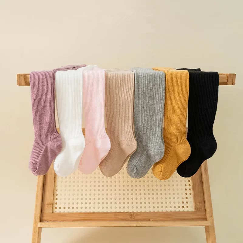 Cotton Knit Tights for Babies and Toddlers