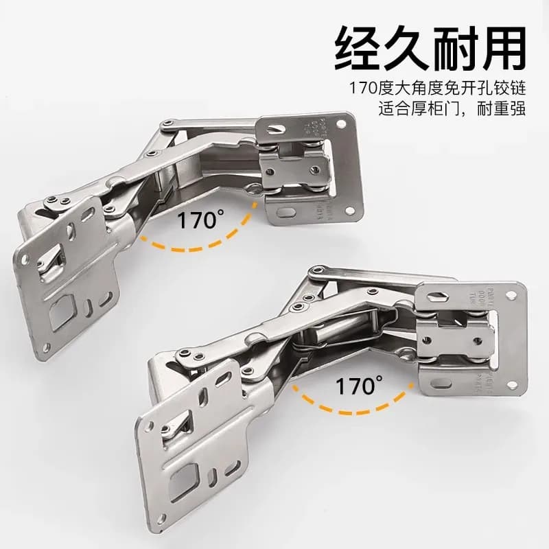 165-Degree Heavy-Duty Cabinet Door Hinge