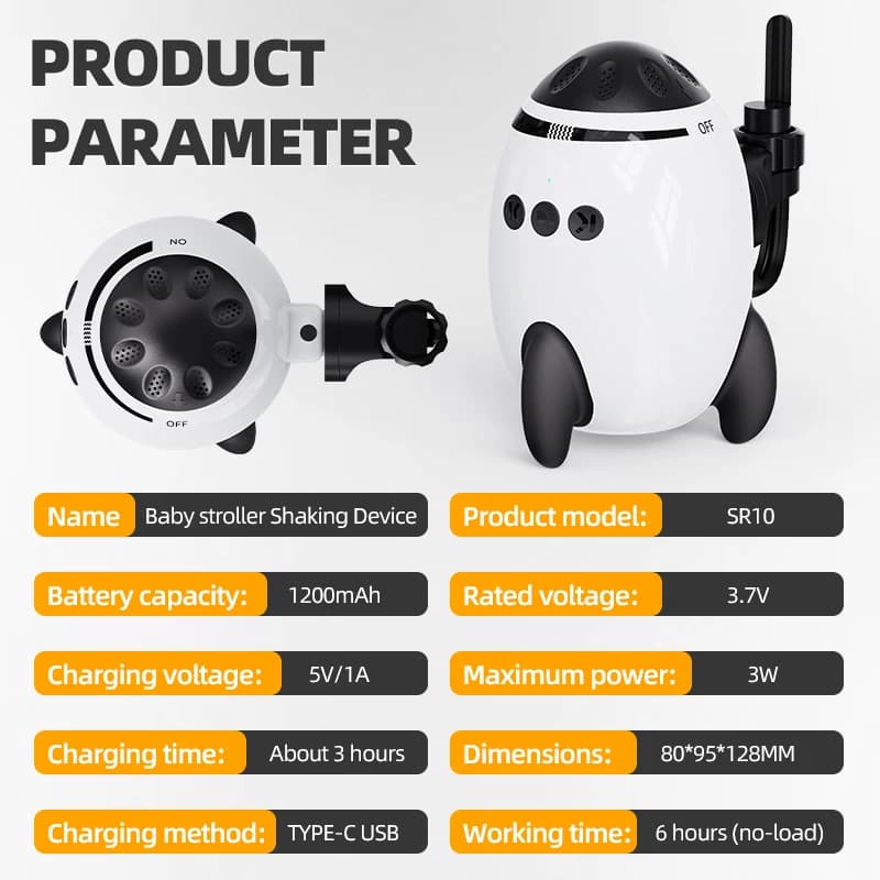 Rechargeable Baby Stroller Rocker