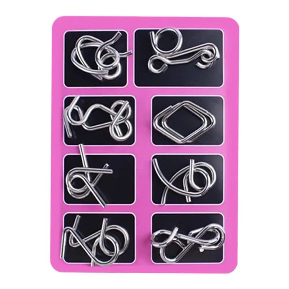 Metal Ring Disentanglement Puzzle Set
