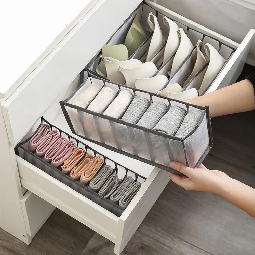 7-Compartment Sock and Underwear Organizer