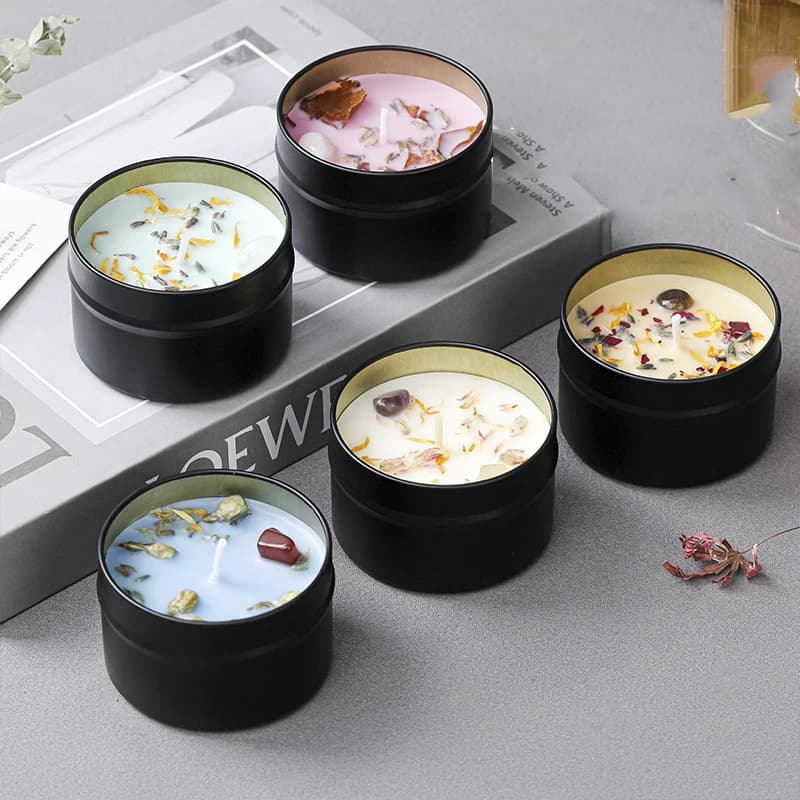 Soy Wax Scented Candle in Iron Can